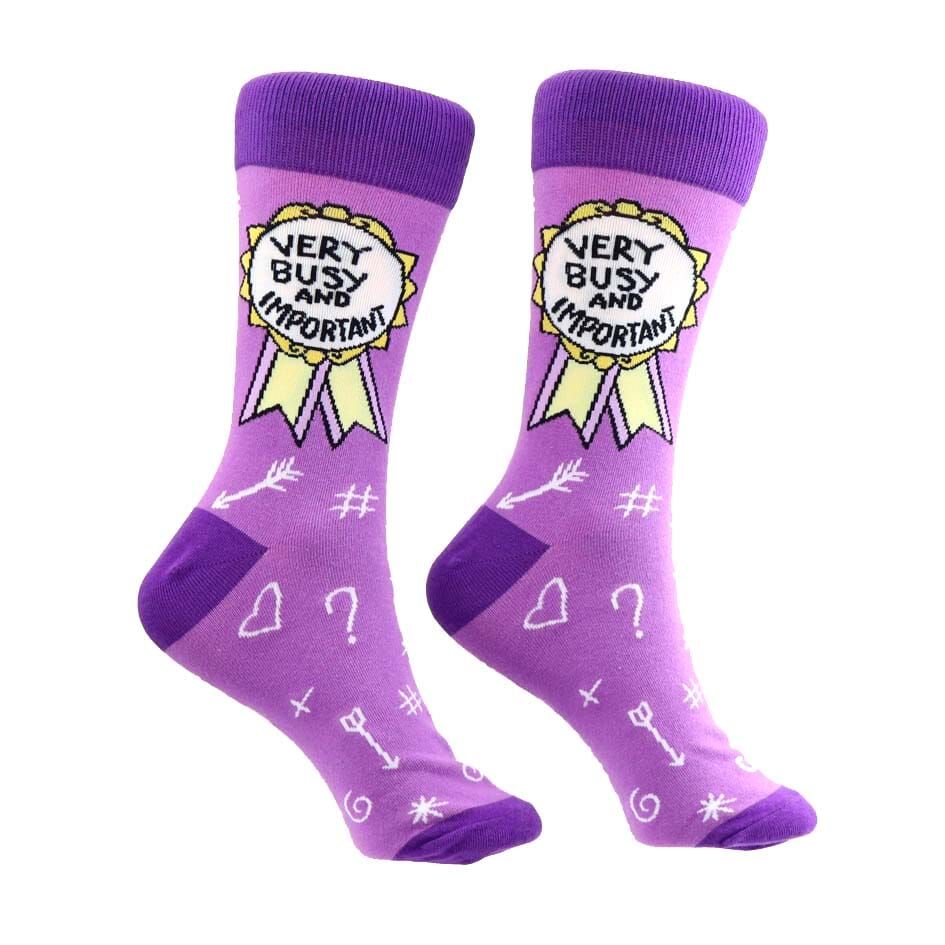 Very Busy and Important Socks - Medium