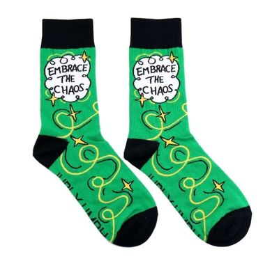 Embrace The Chaos Socks - Medium
