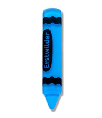 Crayon Simplified Mini Brooch -  Blue