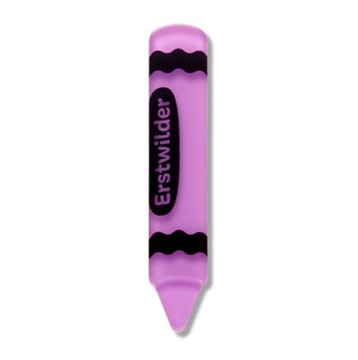 Crayon Simplified Mini Brooch - Purple