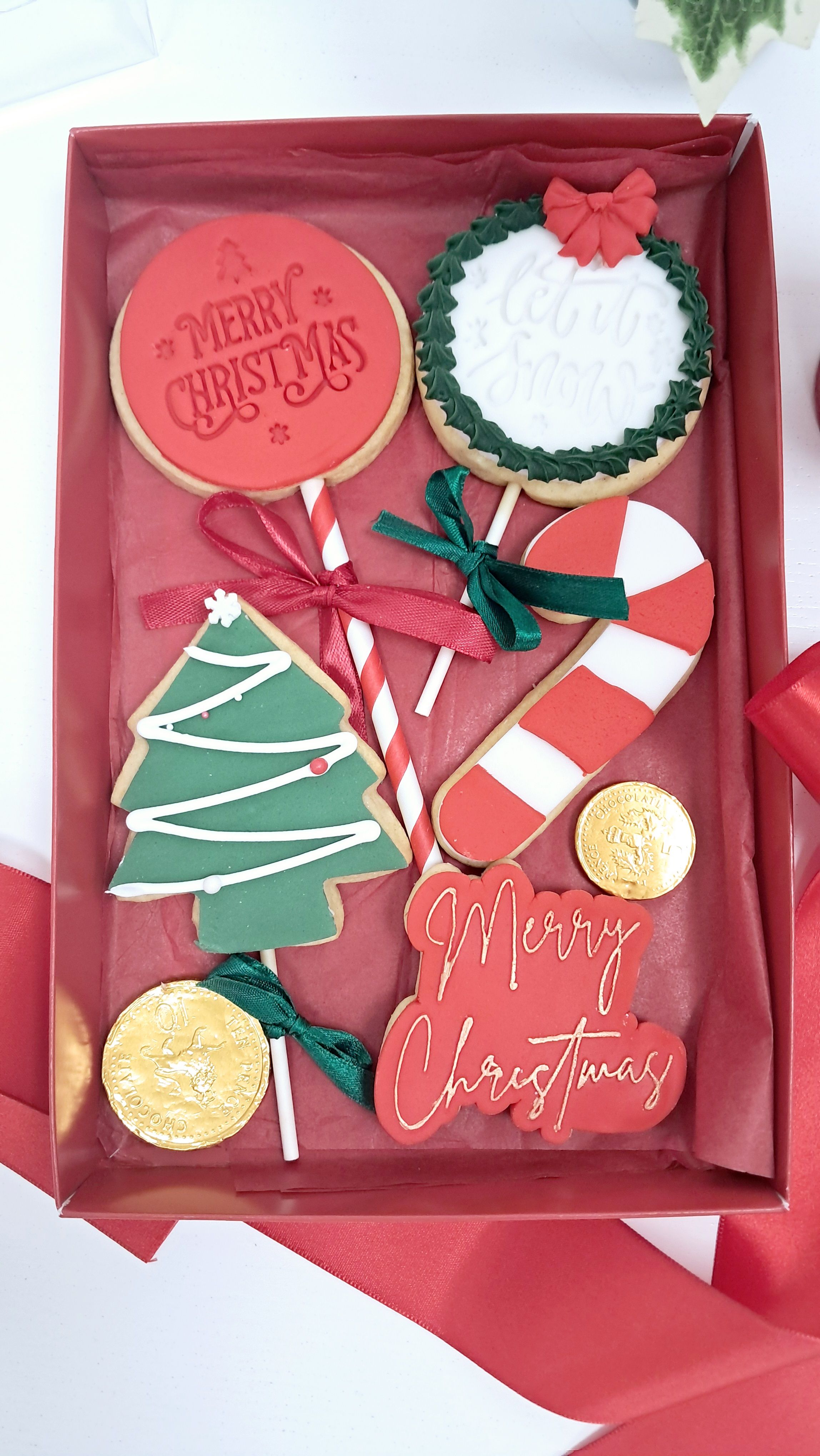 Christmas cookie gift box