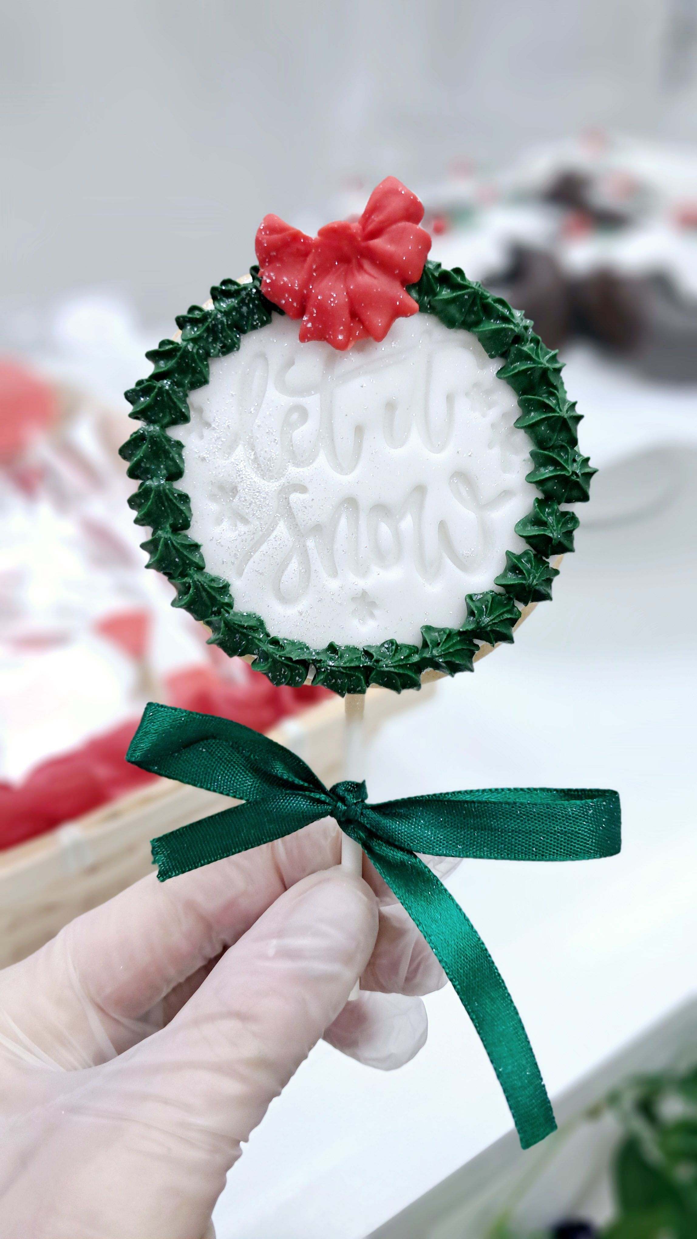 Individually boxed cookie pop