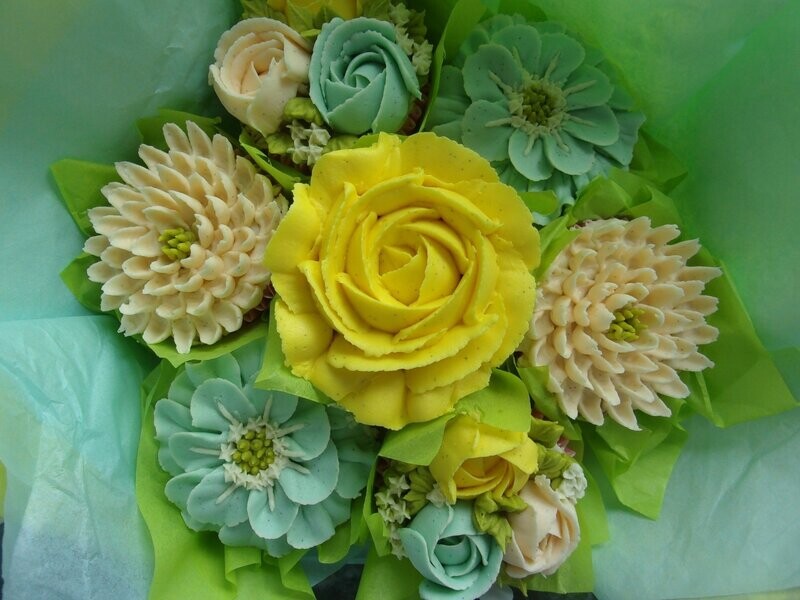 Colourful Cupcake Bouquets