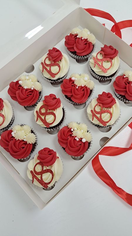 Buttercream topped cupcakes
