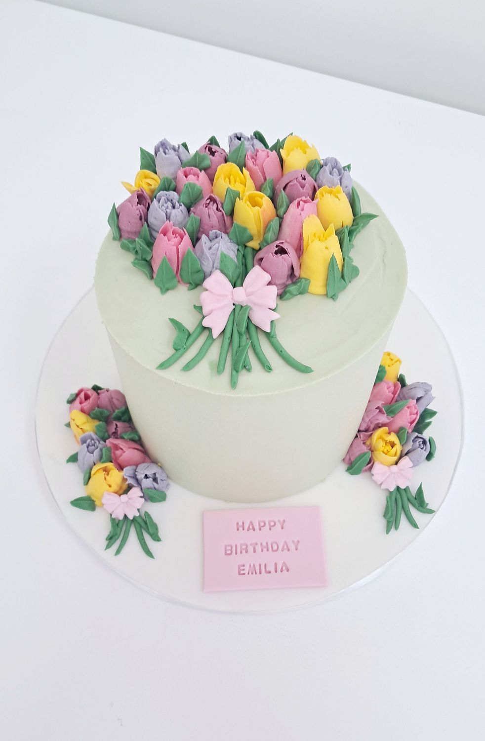 Buttercream tulips