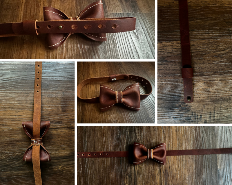 LEATHER BOW TIES