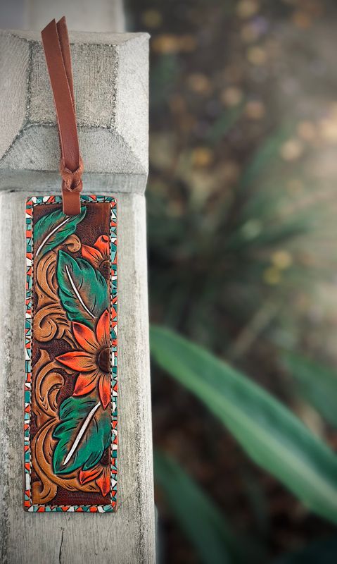 Leather Tooled Bookmark