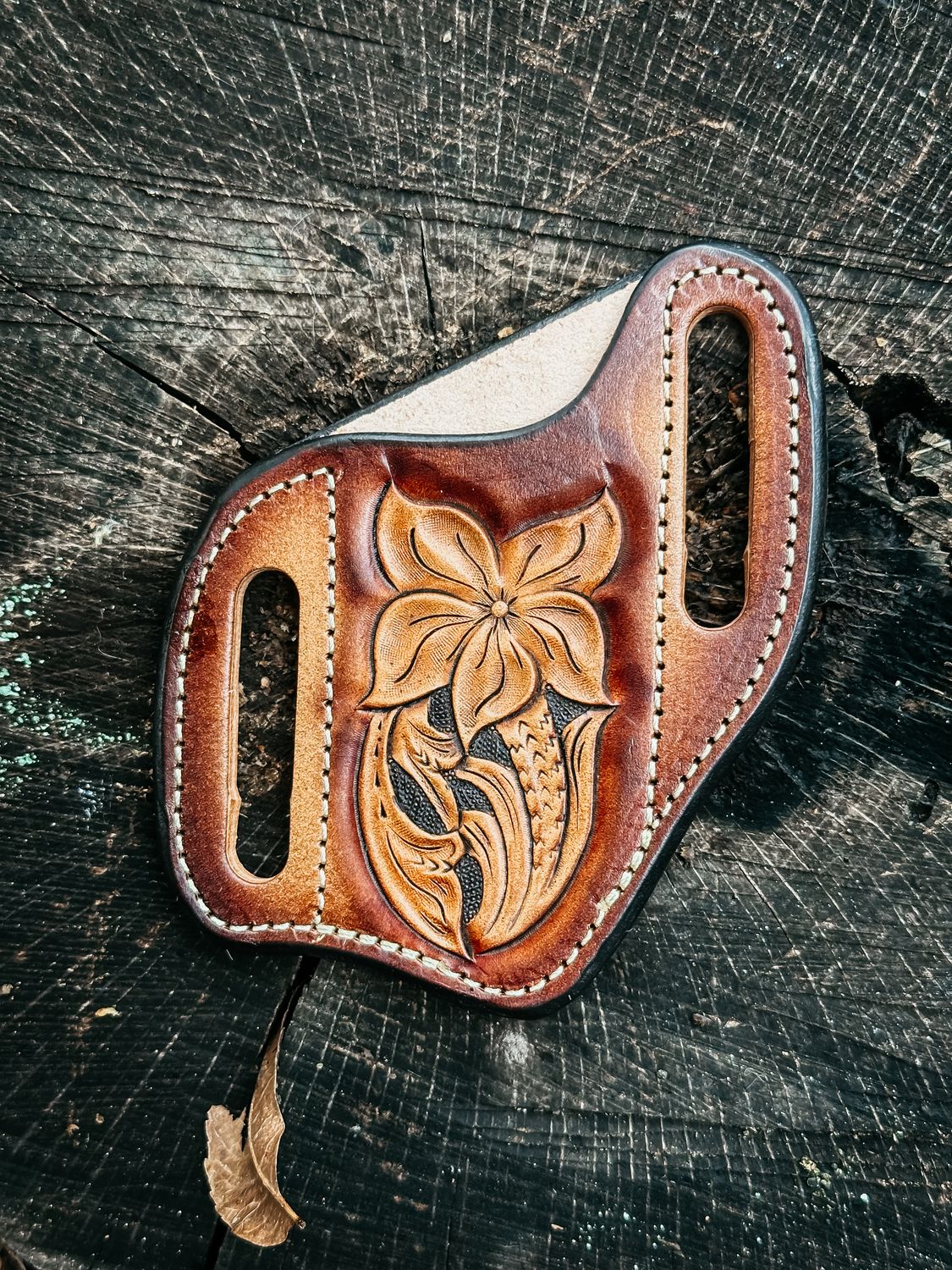 Tooled/Airbrushed Knife Sheath
