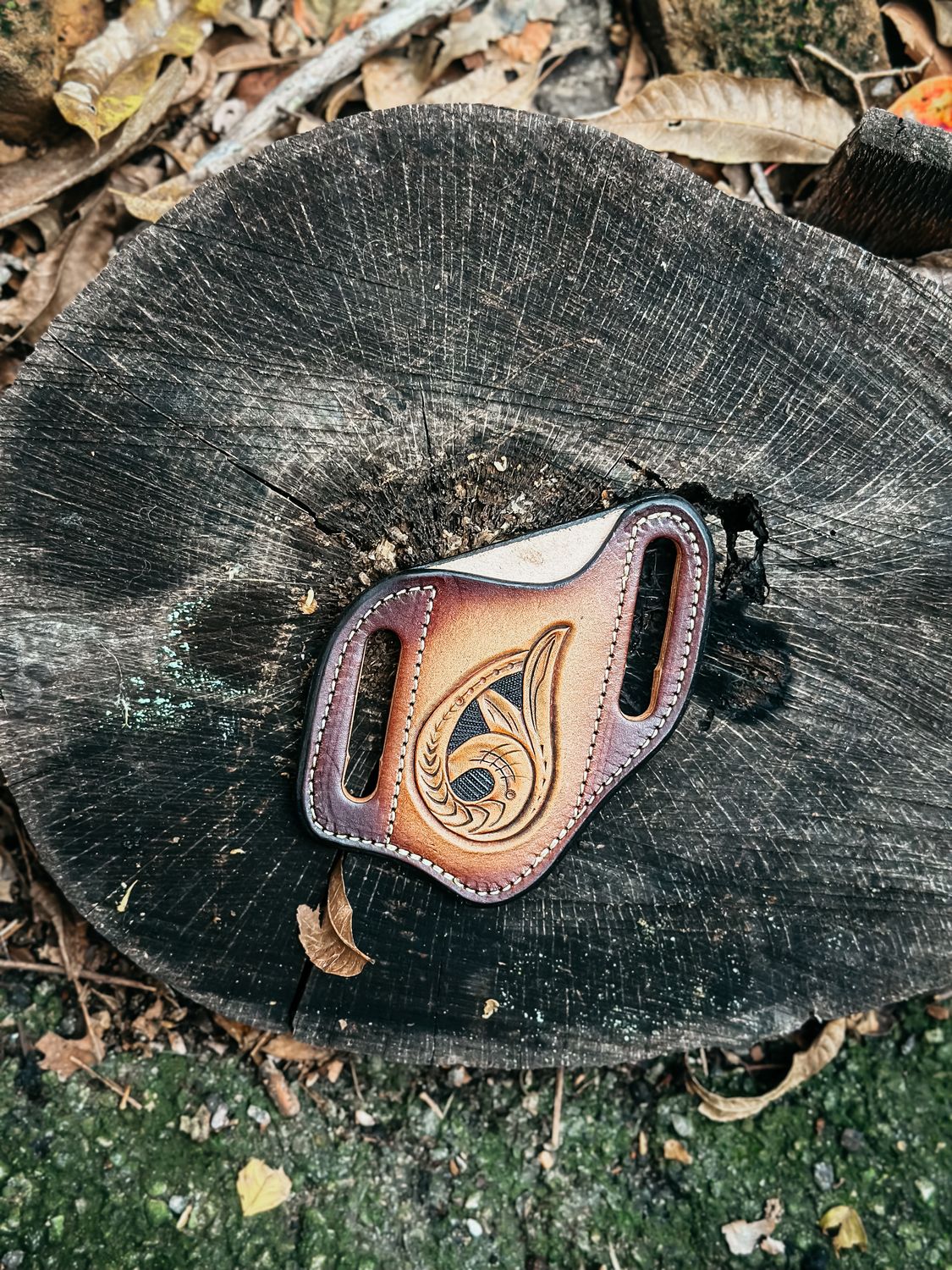 Tooled/Airbrushed Knife Sheath