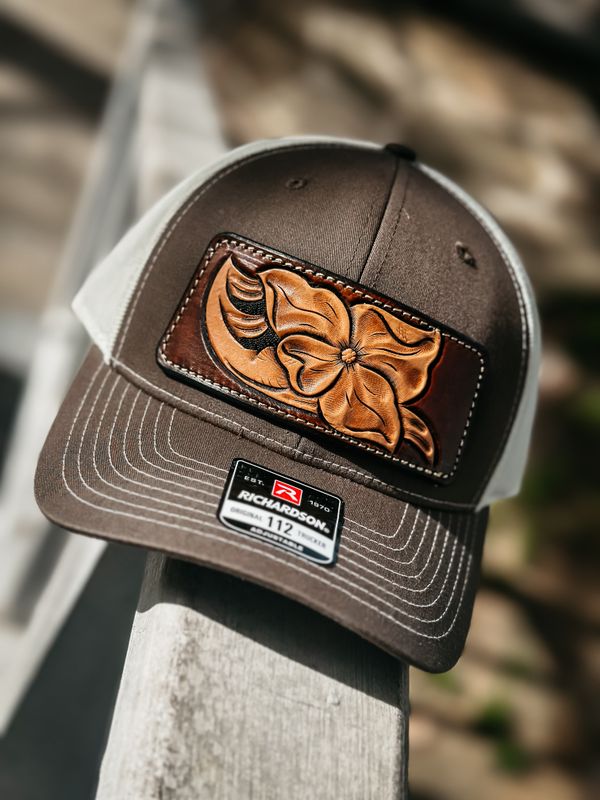 Brown/Cream Richardson 112-Tooled Patch