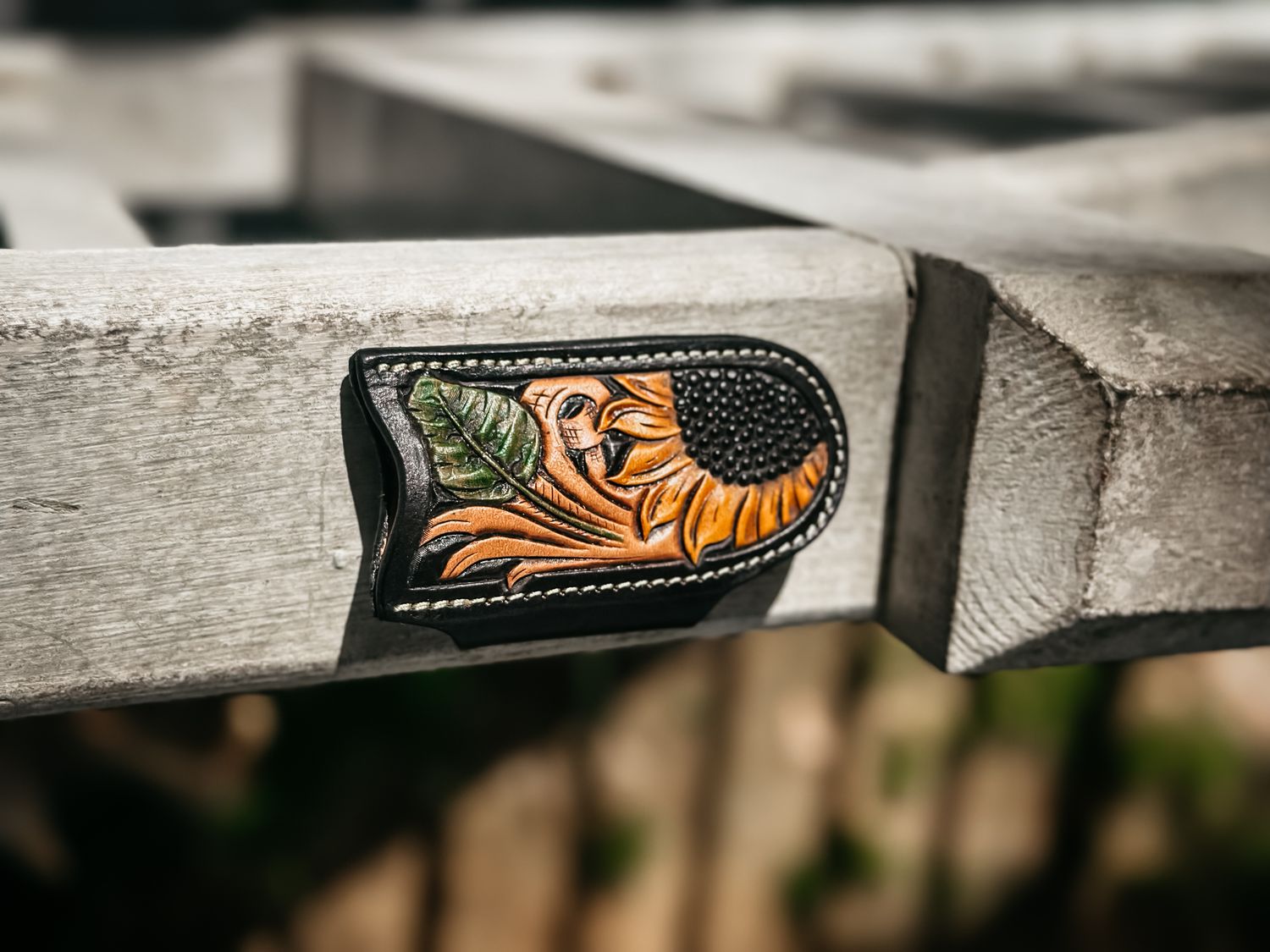 Tooled Horizontal Knife Sheath