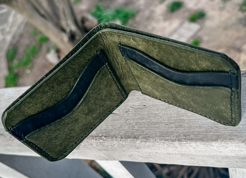 Green Bi-Fold Wallet