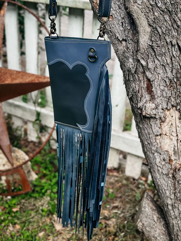 BLUE CHAP BAG