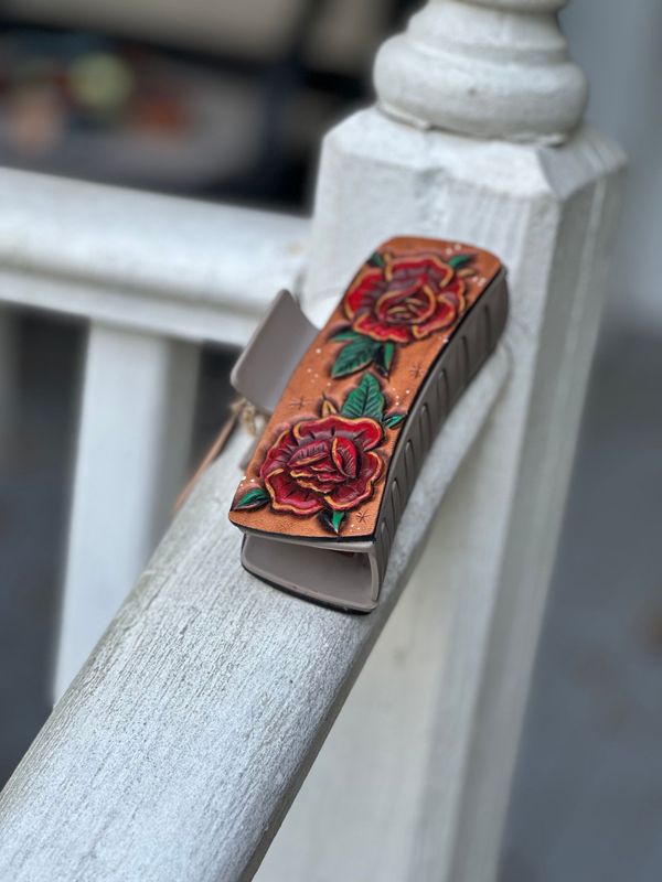 Large 2 Rose Hair Clip