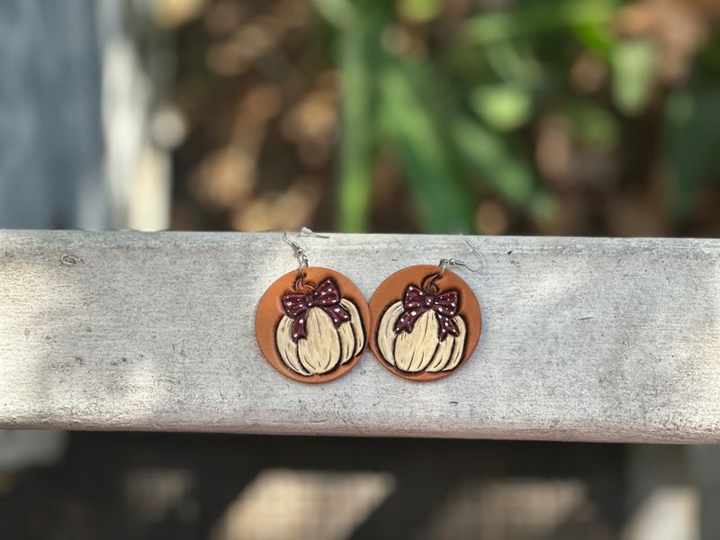 Pumpkin Earrings