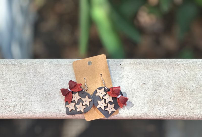 Red White & Blue-Heart and Stars