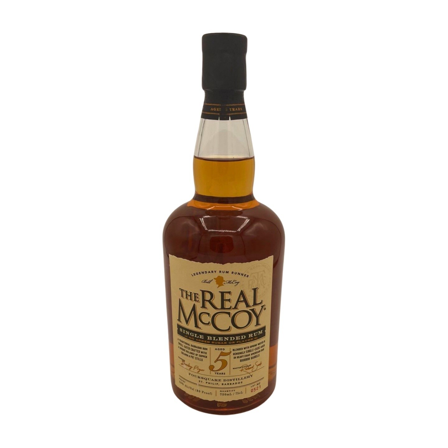 The Real McCoy 5 Years Old Single Blended Rum 80 Proof