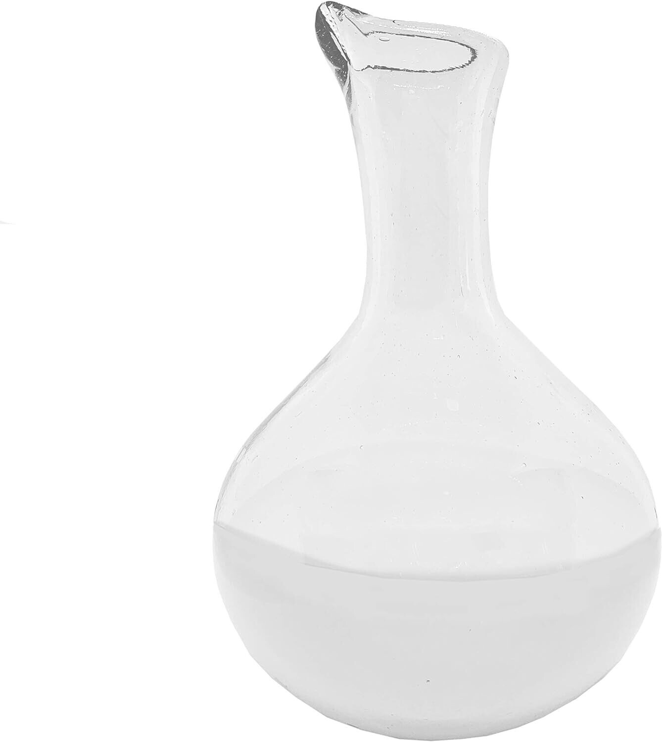Verve Culture Handblown Glass Carafe White