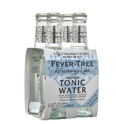 Fever Tree Light Indian Tonic Water (4 pk 200 ml)