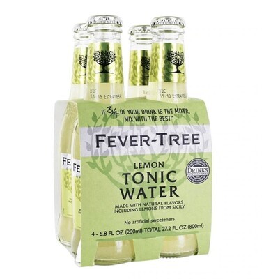 Fever Tree Lemon Tonic (4 pk 200 ml)