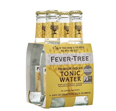 Fever Tree Indian Tonic Water (4 pk 200 ml)