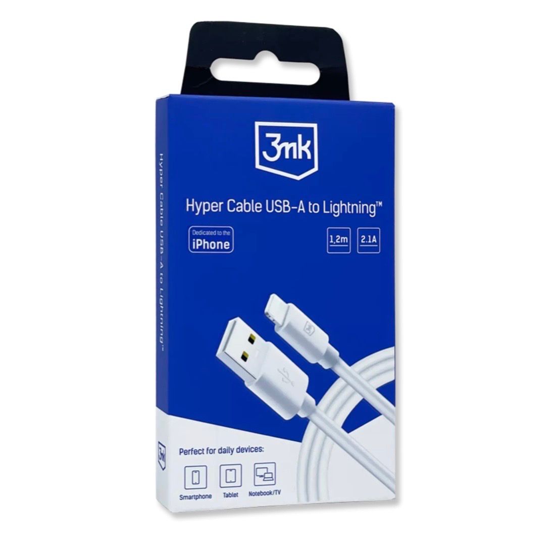 Charge Lead For Apple Devices | 1.2m USB-A To Lightning Data Cable | White