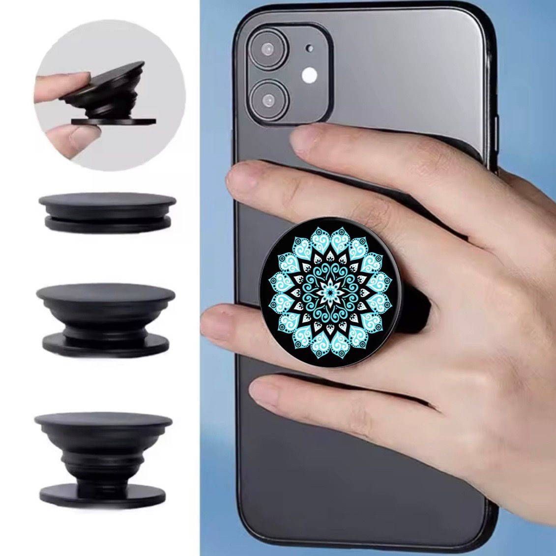 Pop Out Phone Grip Stand | Kaleidoscope Design