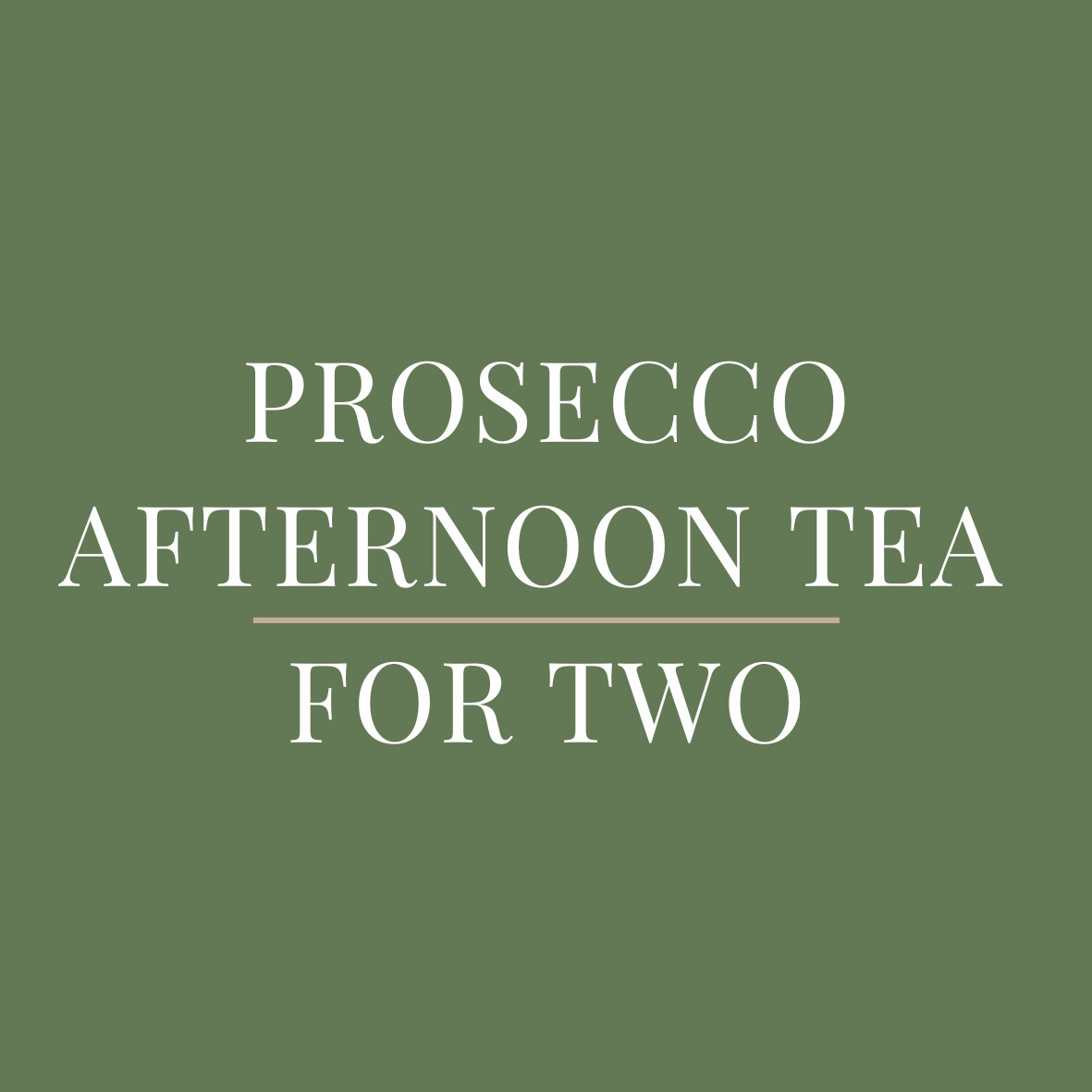 Prosecco Afternoon Tea for Two