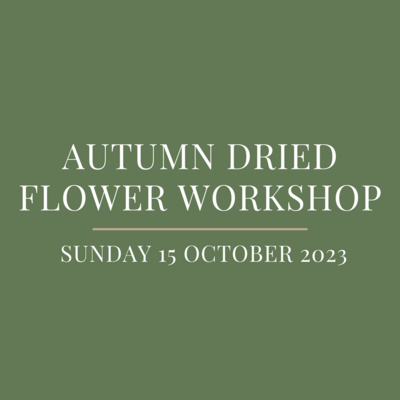 Autumn Dried Flower Workshop