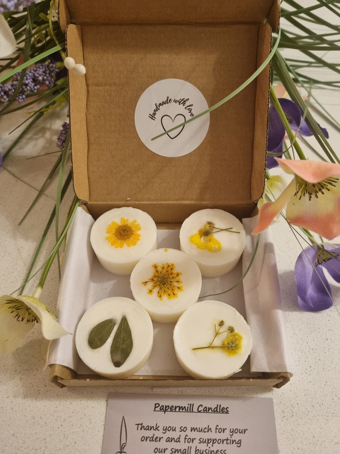 &#39;Wildflower &amp; Woodlands&#39; - 5 large wax melts