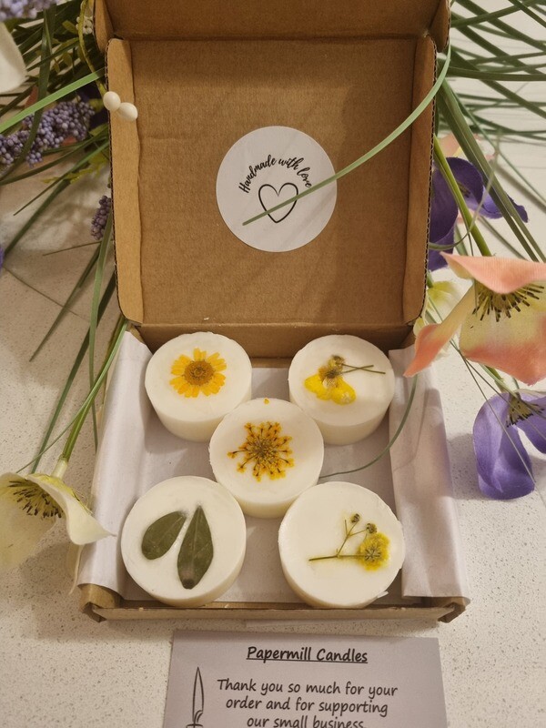 &#39;Wildflower &amp; Woodlands&#39; - 5 large wax melts