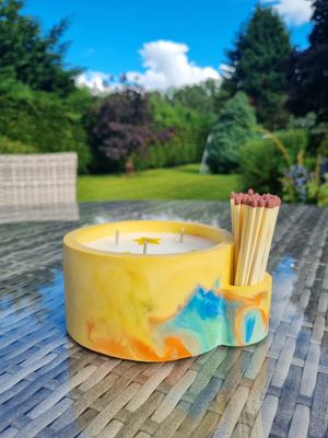 &#39;Orange Blosson &amp; Coastal Cypress&#39; - large 440g candle