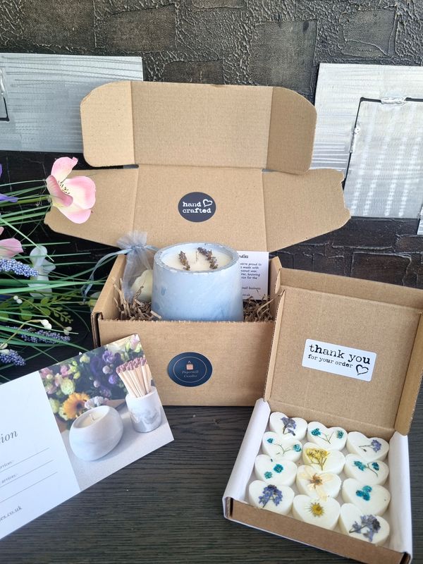 One Candle + One Box of Wax Melts Per Month