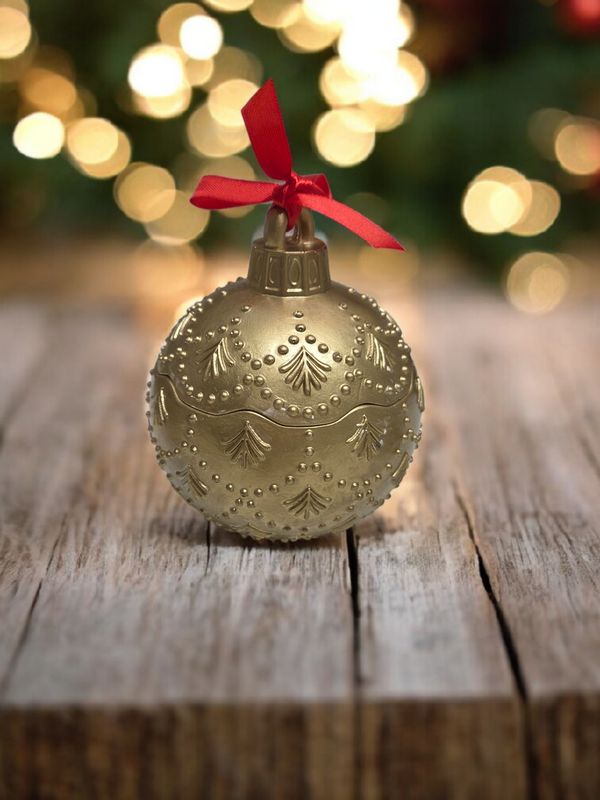 'Christmas Eve' - handmade &amp; hand-painted 200g candle