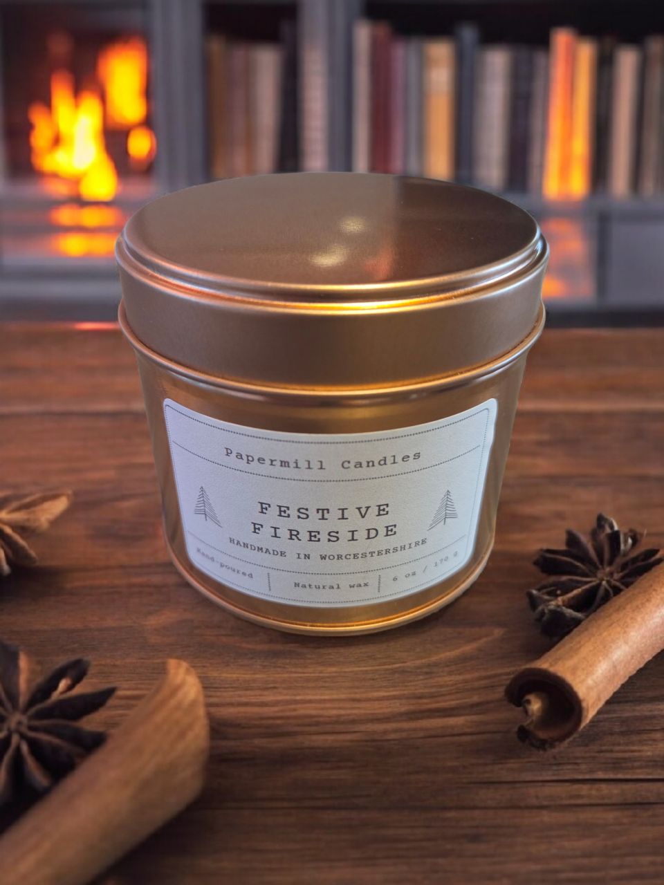 'Festive Fireside' 180g candle