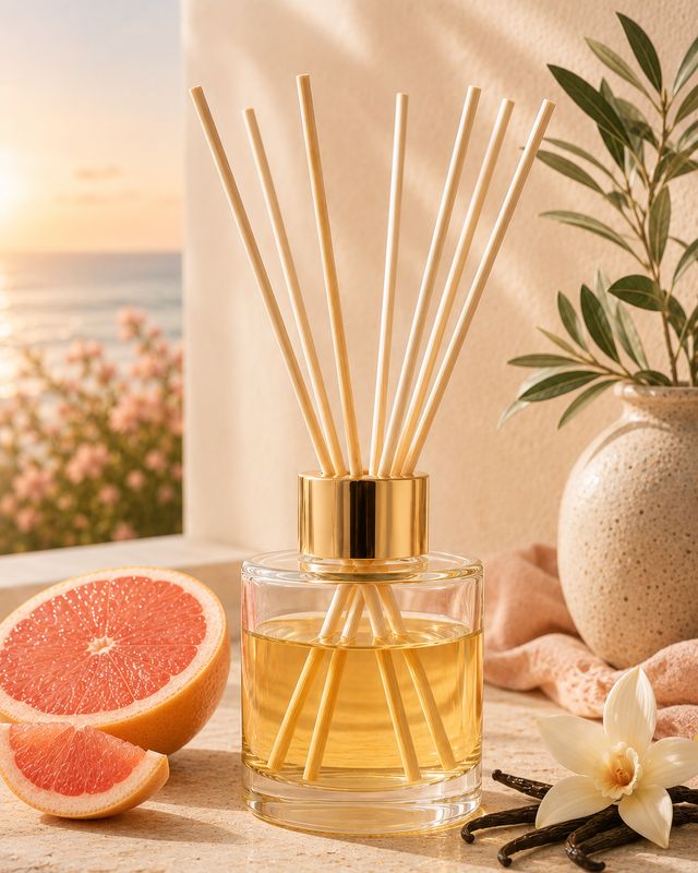 'Pink Grapefruit &amp; Vanilla' - 100ml reed diffuser