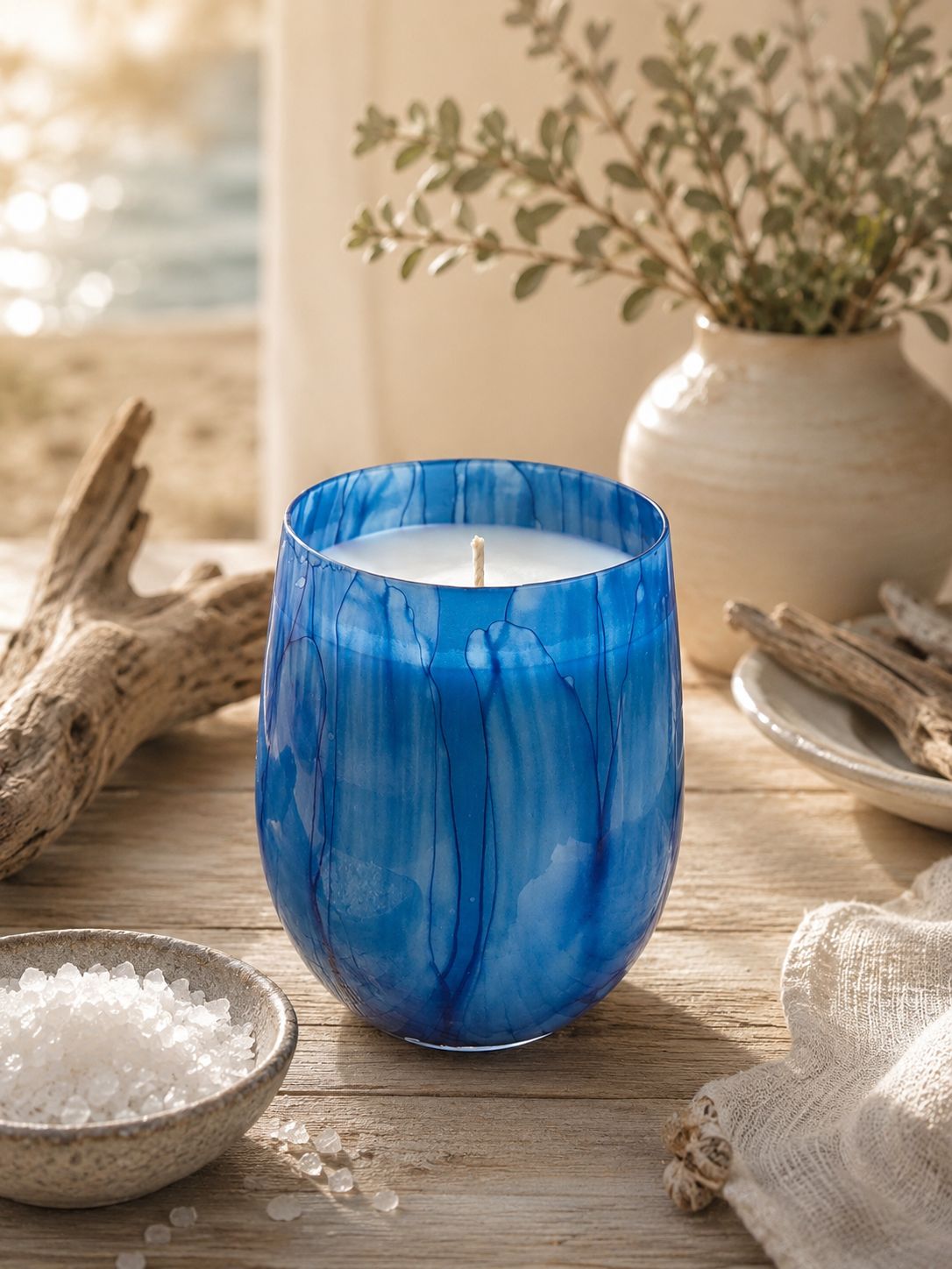 'Rock Salt &amp; Driftwood' - 400g candle