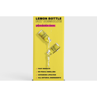 Lemon bottle banner - available in Blue colour only 