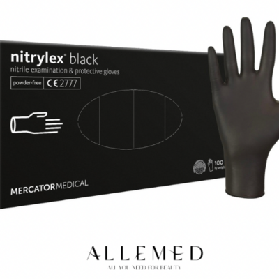 Nitrylex black guality medical gloves 