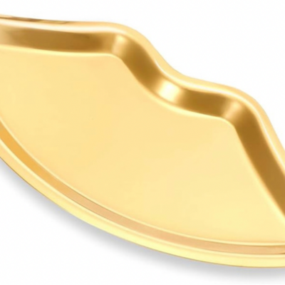 Lip - shaped Tray  Gold 