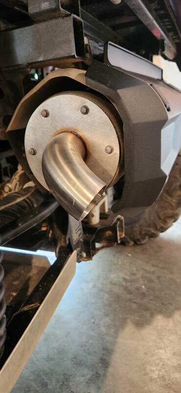 Wolverine/rmax 850-1000 x2/x4 exhaust tip