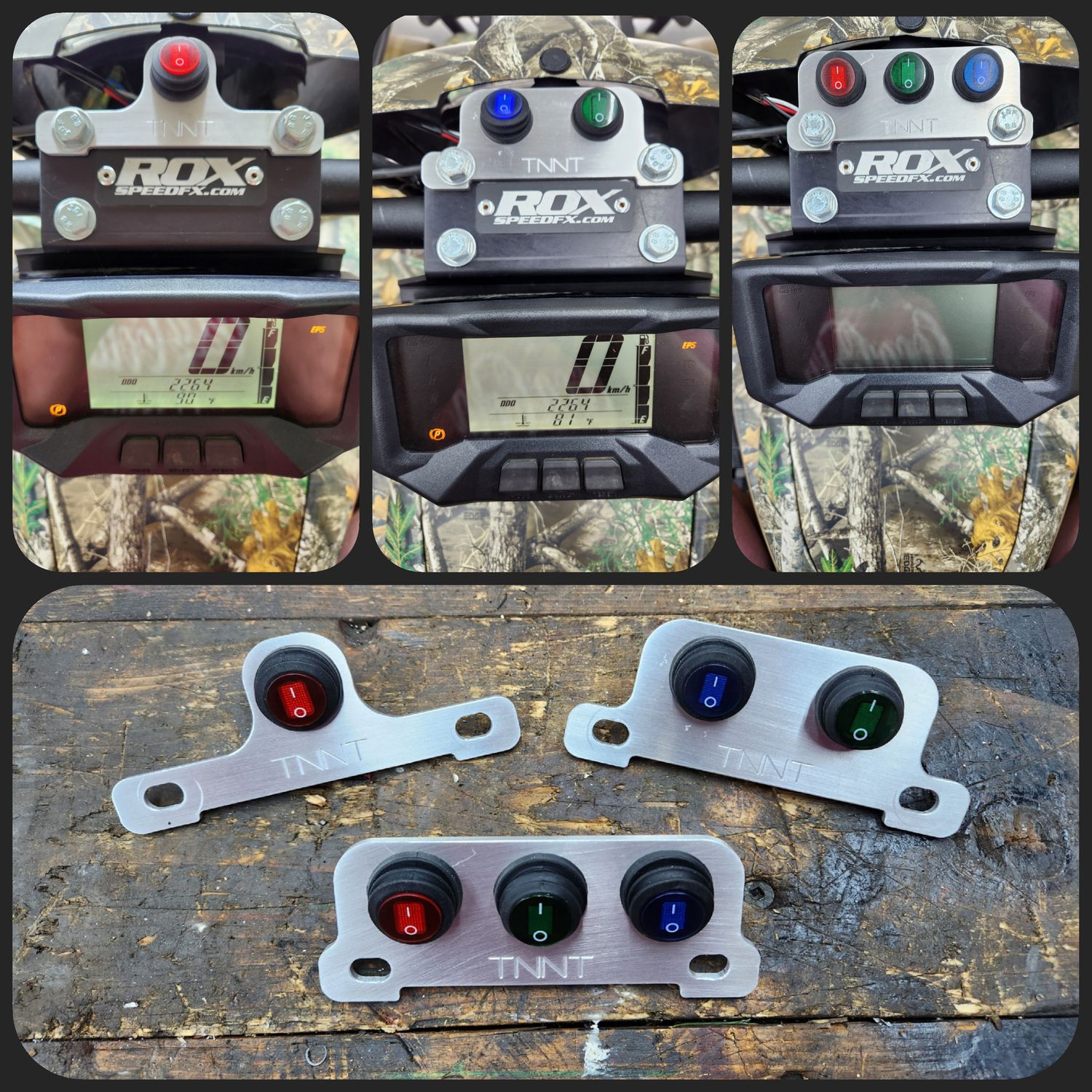 Switch panel for 2014+ grizzly/kodiak risers