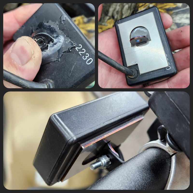 Heated grip controller repair plate