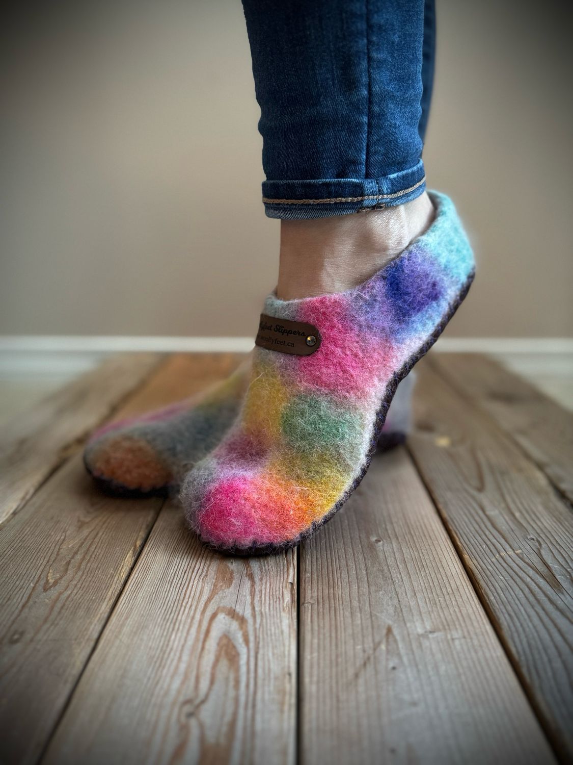 Summer Mosaic Clog, Hand dyed, Women&#39;s Size 8