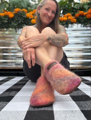 Lucid Cantaloupe Clog, Hand dyed, Women&#39;s Size 8.0