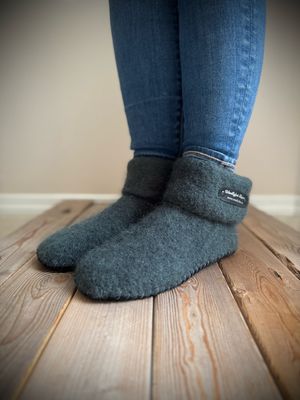 Dark Slate with folded cuff, Women's Size 7.5