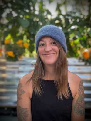 Denim Felted Hat, 22”