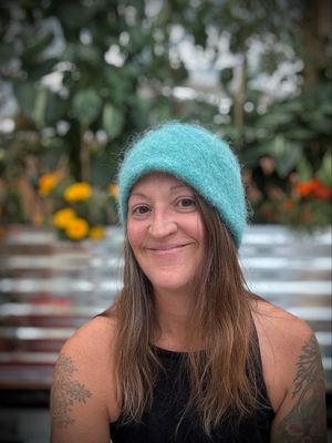 Turquoise Felted Hat, Medium
