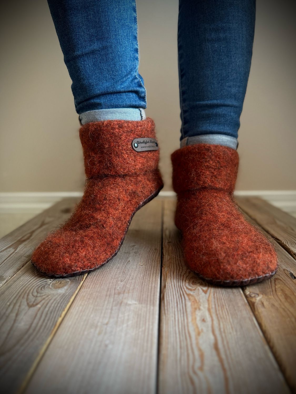 Burnt Orange with folded cuff, Women&#39;s Size 8.5