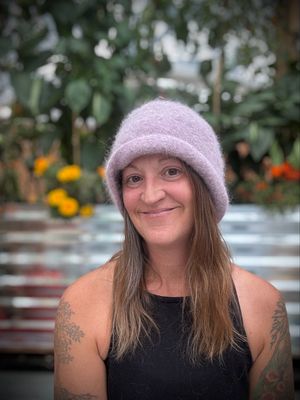 Tea Rose Felted Hat, 25.5”